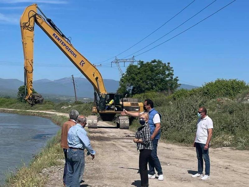 Καθαρισμός συλλεκτήριας τάφρου Λιτοχώρου