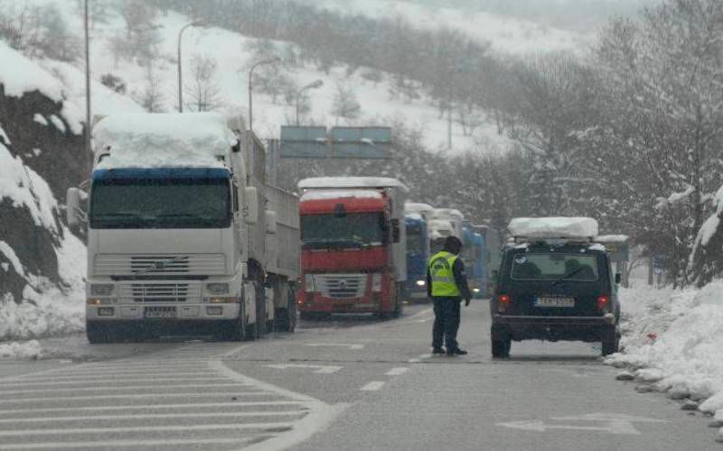 Απαγόρευση κυκλοφορίας φορτηγών στην εθνική οδό Αθηνών - Θεσσαλονίκης στην Πιερία